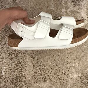 White Milano Birkenstock